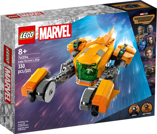 Lego Marvel - Nave De Baby Rocket (76254) Cantidad de piezas 330