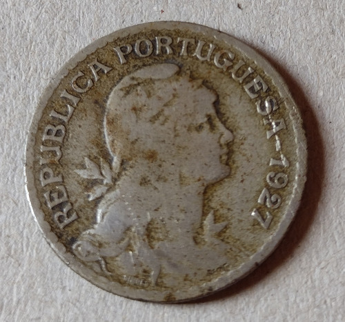Moneda De Portugal Año 1927 De Un Escudo 