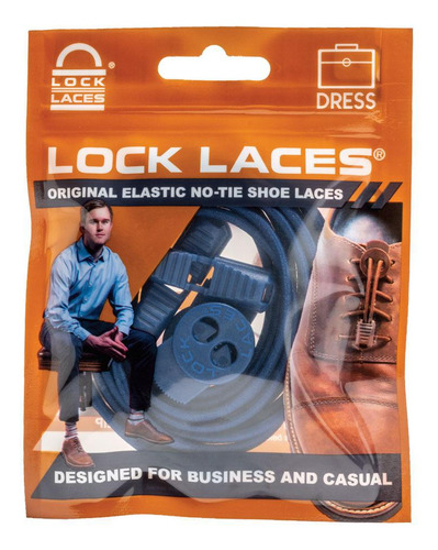 Cadarço Elástico Social Lock Laces Azul Marinho