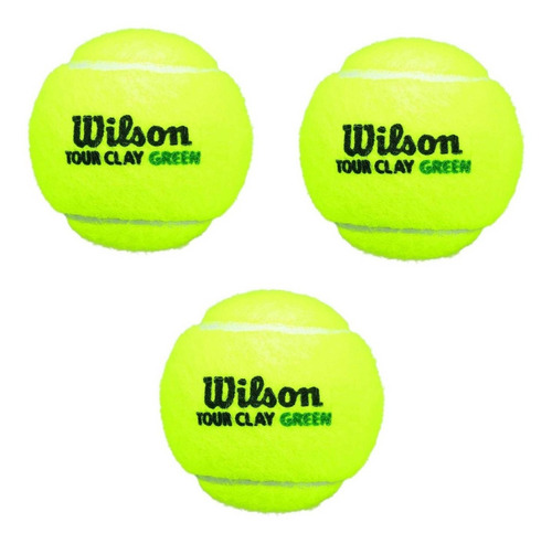 Caja Con 3 Pelotas Tenis Wilson Tour Clay Element Guard
