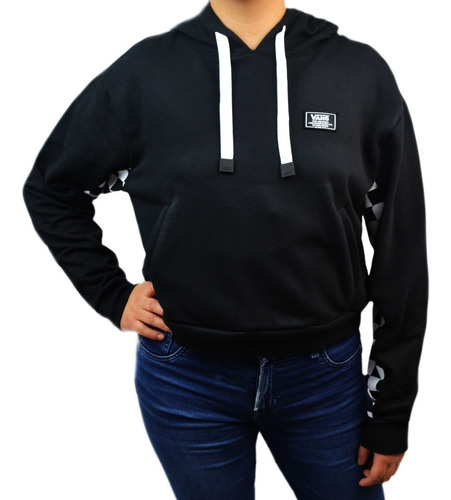 Sudadera Vans Boom Boom Check Vn00045dblk Black Women's