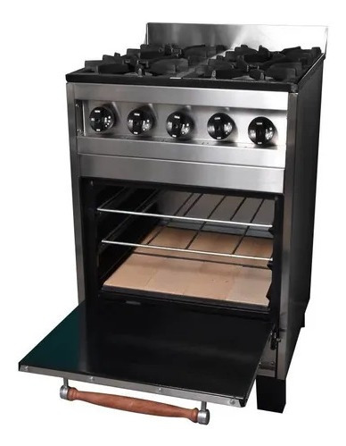 Imagen 5 de 6 de Cocina Industrial Eg 4h 57 Cm Acero Inox Horno Pizzero Cuota