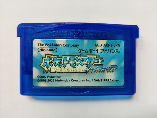 Pokemon Sapphire Zafiro Gameboy Original Japonés Gba