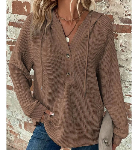 Moletom Com Capuz Feminino Tecido Estilo Casual