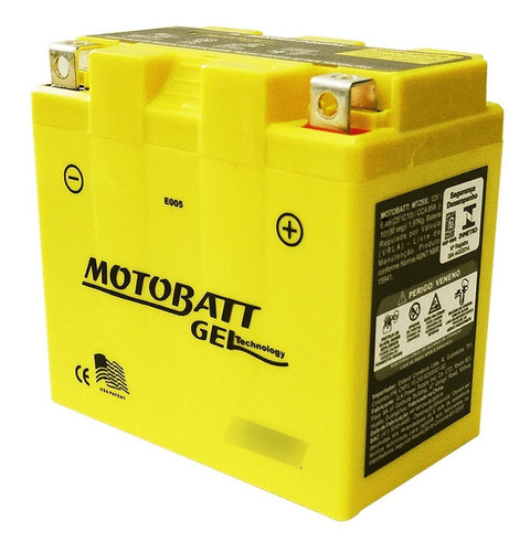 Bateria Motobatt - Gel - Mtz6s - 6 Ah