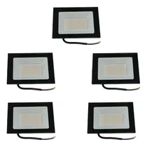 Comprar Pack 5 Reflectores Proyector Led 50w Luz Calida Int \u002F Ext