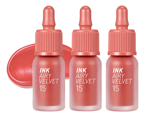 3 Tinta De Labios Ink Airy Velvet N° 15 Soft Coral