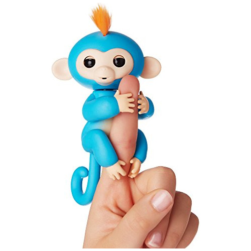 Fingerlings Boris - Mono Bebé Interactivo Azul - Wowwee.