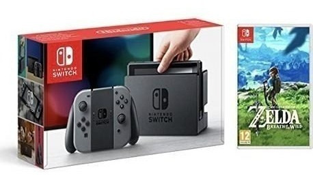 Nintendo Switch Joy-con Gray + Zelda Botw - Sniper Game