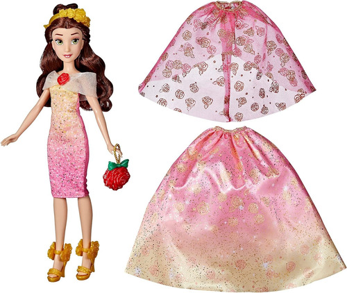 Muñeca Princesas - Bella Con Accesorios Original Hasbro