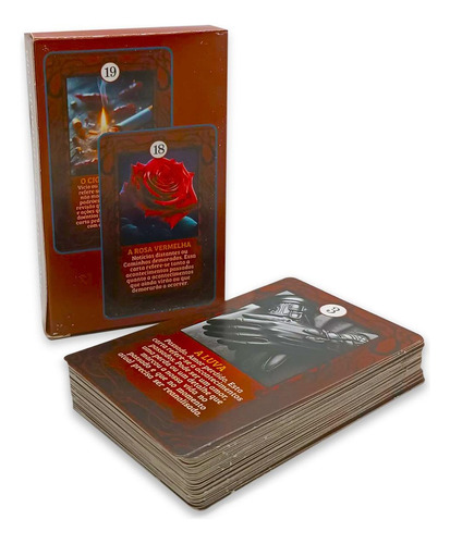 Cartas De Tarot Baralho Taro Pombagira 7 Encruziladas 36 Cartas Espirituais Flash Baralho Taro Pombagira 36c