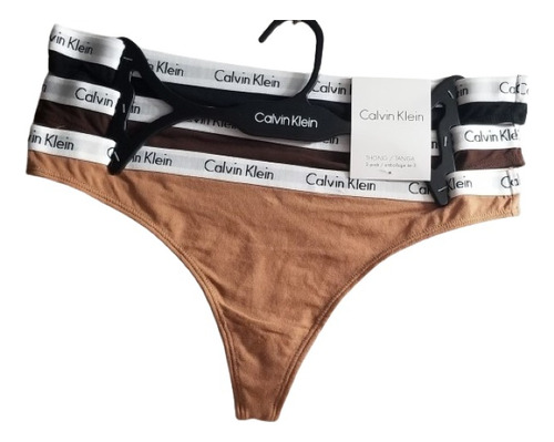 Pack X 3  Tanga Colaless Calzon Calvin Klein