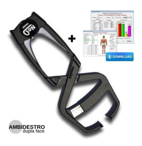 Imagem 2 de 4 de Adipômetro Clínico Prime Med Neo Plus Rosa Com Softwares
