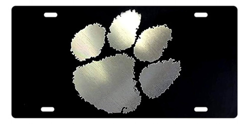 Hammett Holdings Clemson Tiger Paw - Placa De Metal Grabada 