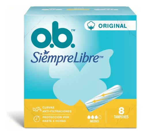 Tampones Ob Originales Medio X 8 Un