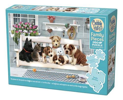 Rompecabezas Familiar Amigos Caninos 350 Pz Cobble Hill Family Puzzle Perros Perritos Cachorros