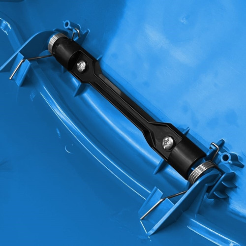 Tapa Tipo Compuerta Toff 120l Ideal Para Exteriores Color Azul