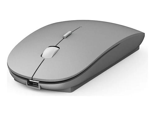 Mouse Inalámbrico Y Bluetooth - Dual - 450mah - Negro - Gris