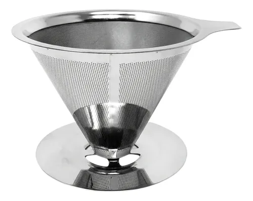 Filtro de Café em Aço Inoxidável 103 Reutilizável com Peneira Fina para Suporte 103