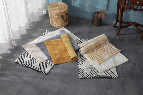 Alfombra De Baño De Algodón Orgánica Suave Y Absorbente De A