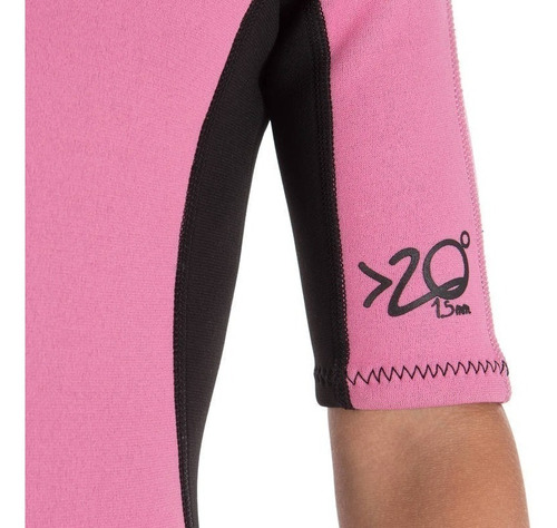Imagen 3 de 5 de Traje De Surf Neopreno 1.5 Mm Niños Rosa Tribord 8 Años