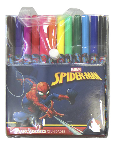 Marcadores Finos Spiderman 12u