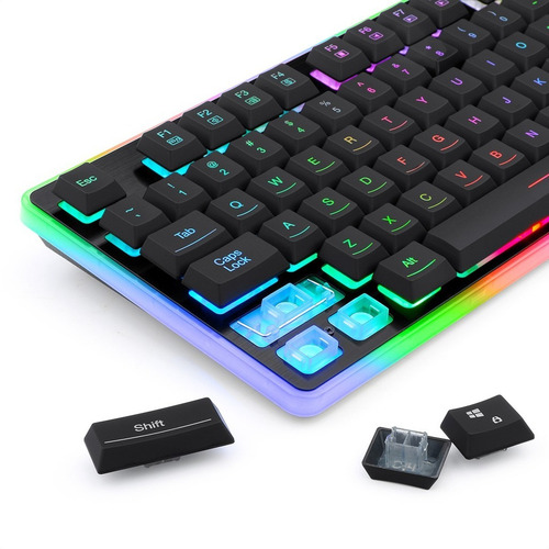 Imagen 6 de 10 de Teclado Gamer Redragon K509 Dyaus 2 Rgb / Semi-mecánico