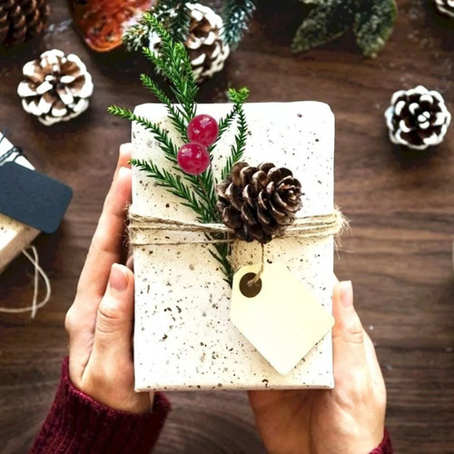 120 Piezas De Minifaldas Navideñas De Flores De Bayas De Ace