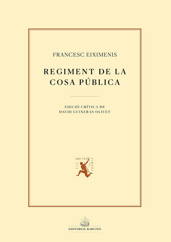 Regiment De La Cosa Publica (libro Original)