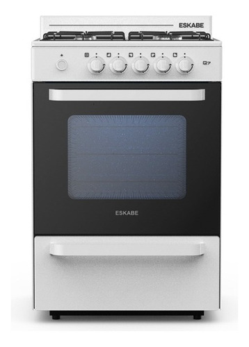 Cocina Eskabe Multigas Linea Q 57cm Q7 B Blanca Ceramic Blue