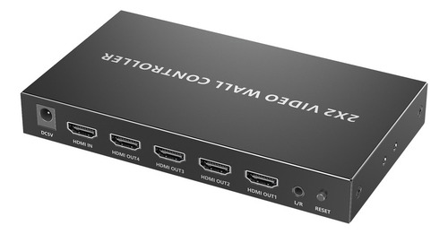 Controlador De Videowall 2x2 Epcom Audio 3.5mm |tt104vw Color Negro