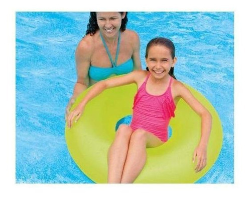 Boia De Cintura Inflável Redonda Neon Sortida Verão 91cm
