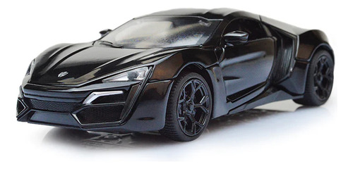 Punimo Carros De Juguetes Colección Lykan Hypersport Rapido Y Furioso Autos Coleccion Con Luces Sonoras Y Base Regalos Para Niños