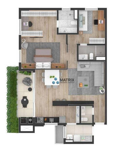 Imagem 4 de 20 de Apartamento Com 3 Dormitórios À Venda, 111 M² Por R$ 1.236.200,00 - Centro - Curitiba/pr - Ap6932