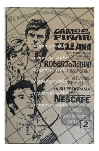 Publicidad Retro Televisa. Programa Nescafe 1969
