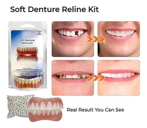 Fa Kit De Silicona De Dentadura Postiza Fácil De Usar