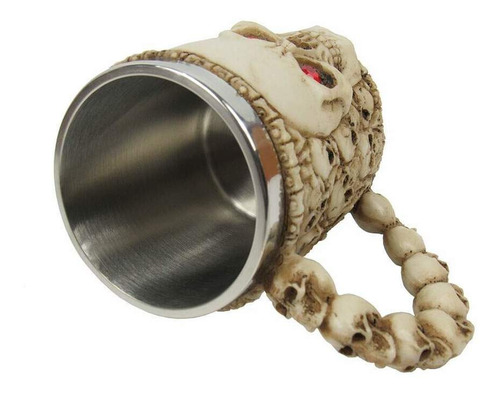 Imagem 4 de 4 de Caneca Chopp Caveira Smile Olhos Vermelhos 400ml