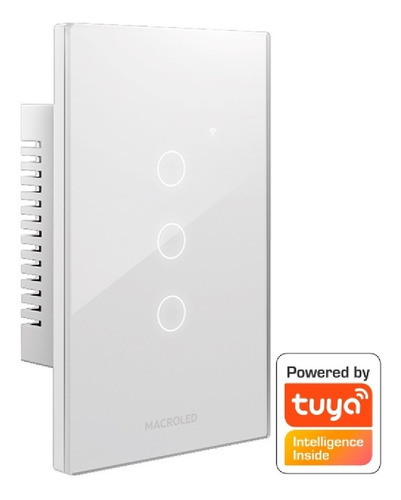 Tecla Smart Blanca 3 Canales Wifi Ac100-240v Macroled Tsx3b