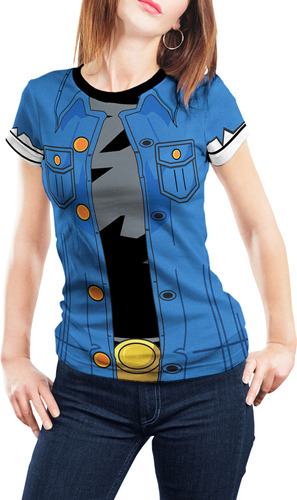 Camisa Dragon Ball Z Android 18 Traje Blusa Camiseta Anime