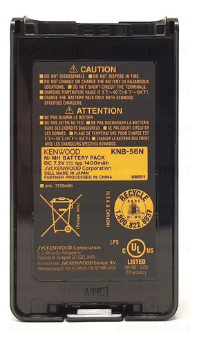 Kenwood Bateria Original Knb-56n Para Tk2360 Tk2170 Nx220