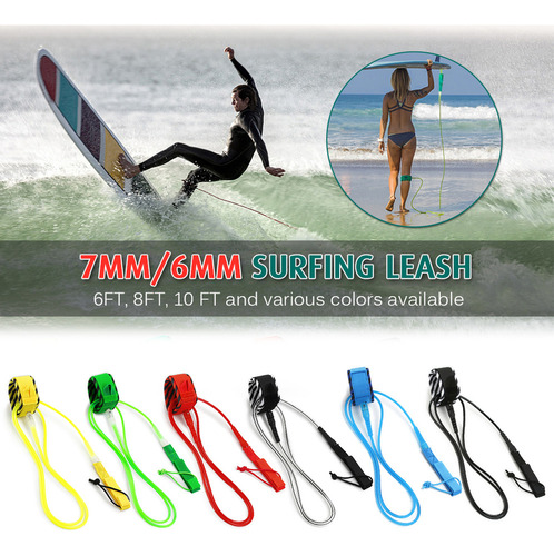 Surf Leash Surf Leash Acero 6ft/8ft/ Tabla De Surf