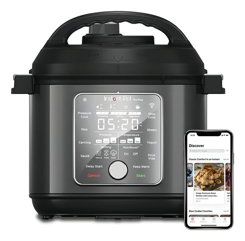 Olla A Presión Instant Pot, Pro Plus, Wi-fi, Smart, 10 En 1