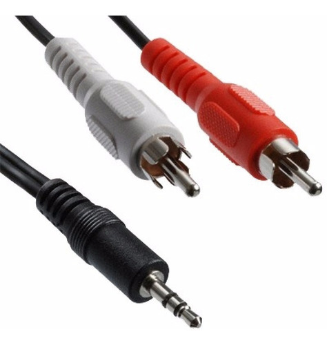 Cable Audio Mini Plug Macho A 2 Rca Macho 1,5 Metros