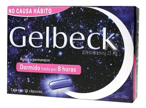 comprar Gelbeck Cápsula 25 Mg, 10 Cápsulas