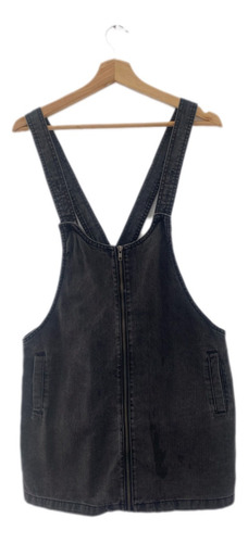 Jamper-vestido Jean Negro Usado, Tallam(30), Mujer, Denimlab