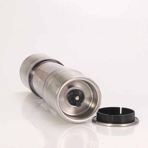 Yab - Moedor De Pimenta E Sal Grosso Gourmet 2 Em 1 Manual Duplo Aço Inox Premium Triturador Temperos E Especiarias