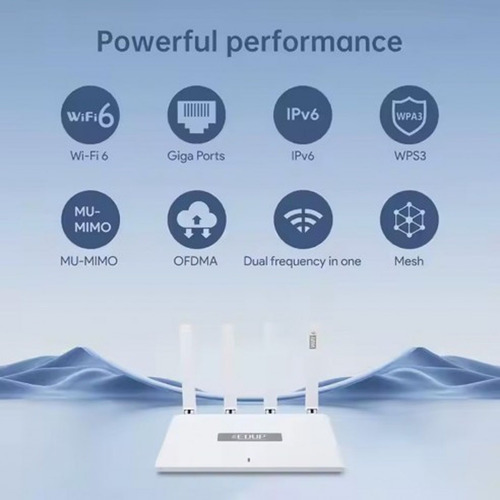 Router Ax1800 Wifi 6 Gigabit Edup Rt2960