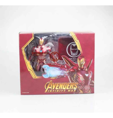 Figura De Accion Iron Man Mk50 Armadura Con Base Tony Stark