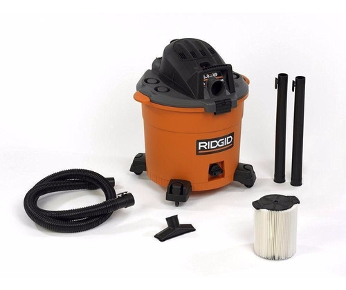 Aspiradora Ridgid Para Polvo/agua 16 Gal. 5.5 Hp Profesional