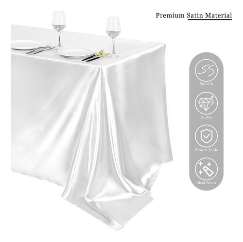 Mantel Rectangular Elegante Cubierta De Mesa Decorativa Mesa